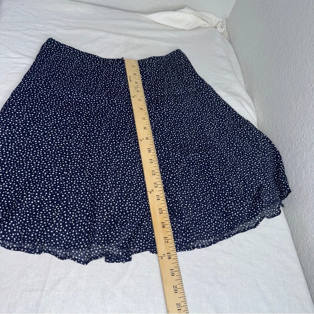 Banana Republic Dark Blue White‎ A-Line Skirt 0 Petite Lightweight Summer #cc